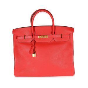 Hermes Geranium Togo Birkin 40 GHW